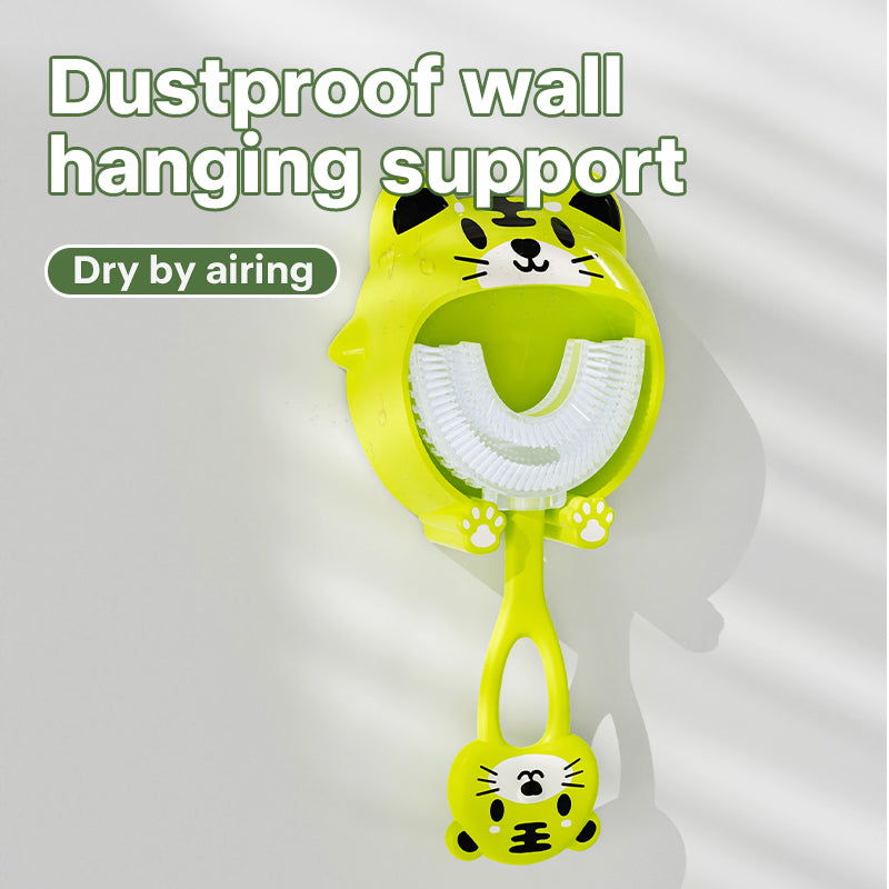 Baby Tandenborstel Kinderen 360 Graden U-Vormige Kinderen Tanden Oral Care Borstel Zachte Siliconen Tandenborstel Baby Items 2-12Y