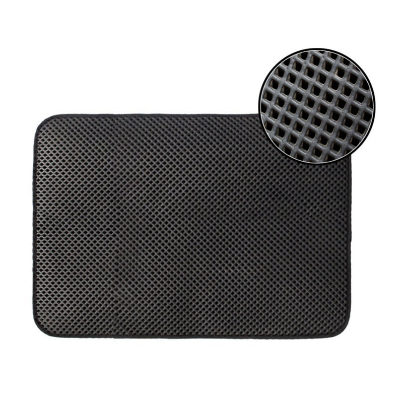 Dubbele Laag Antislip Zand Kat Pad Huisdier Kattenbakvulling Mat Wc Leer Waterdicht Schoon Pad Voor Katten Huis schoon Accessoires