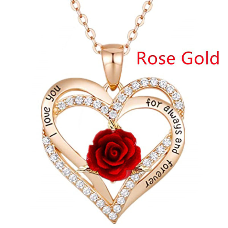 Fashion  Rose Bloem Ketting