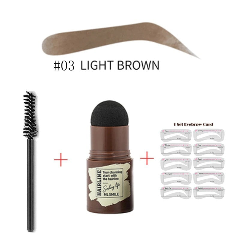 PerfectBrowz | One Step Eyebrow Stamp Kit - Flawless, Langdurige Wenkbrauwen in Seconden!