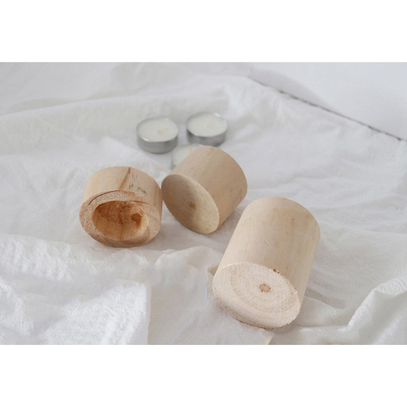 Wood Candle Holders