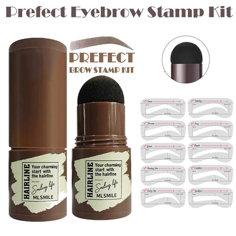 PerfectBrowz | One Step Eyebrow Stamp Kit - Flawless, Langdurige Wenkbrauwen in Seconden!