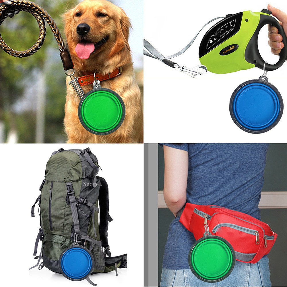 AquaPaws Buddy | Portable Silicone Pet Bowl - Perfect for On-the-Go Adventures!