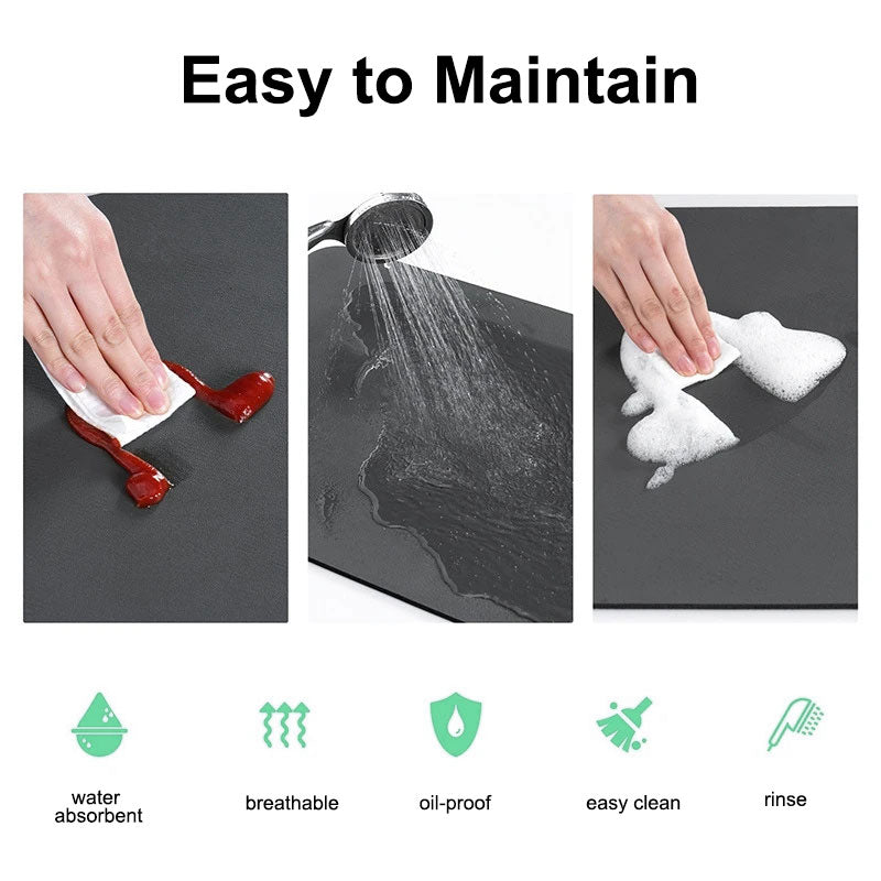 Keuken Kampioen | Anti-Slip Absorberende Keukenmat - Houdt Aanrecht Droog en Veilig